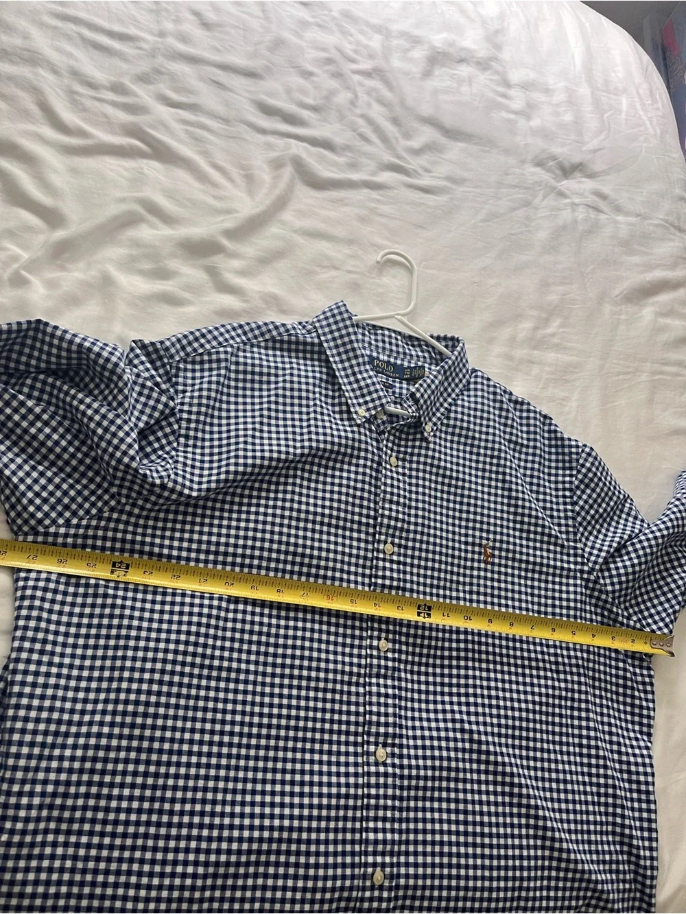 Polo Ralph Lauren Blue Gingham Classic Fit Oxford Shirt Size XXL